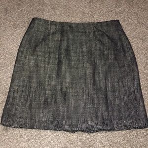 Banana Republic Black White Tweed Mini Skirt